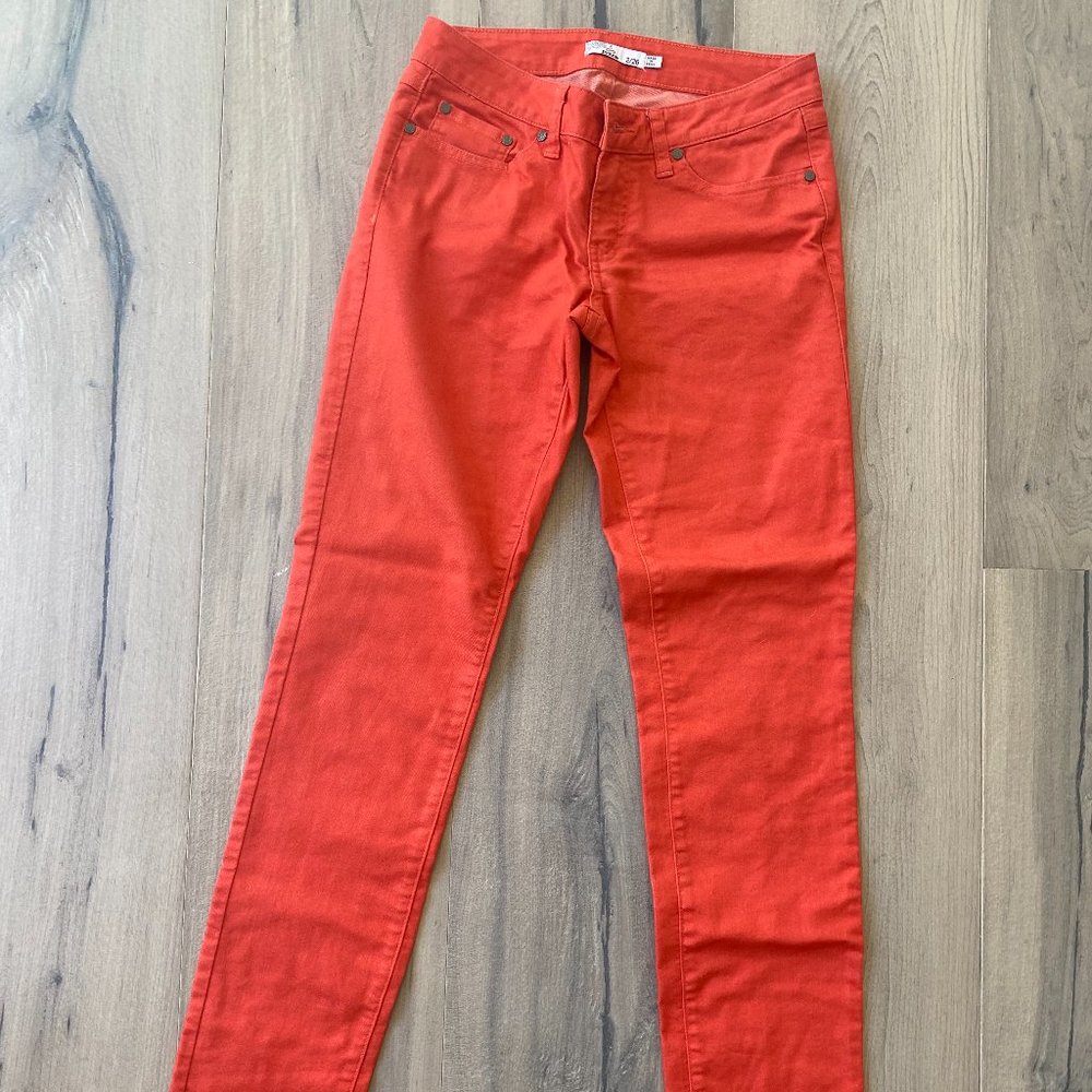 Prana Pink Red Geometric Printed Kara Pants